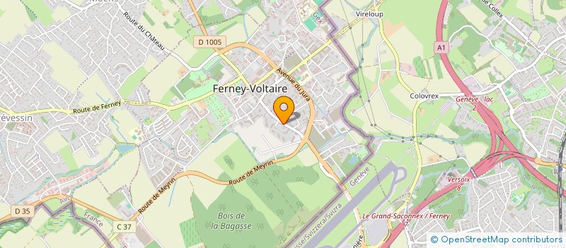 localisation de l'entreprise RESIDENCE LE CEDRE BLEU à FERNEY-VOLTAIRE