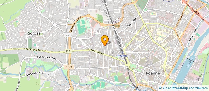 localisation de l'entreprise RESIDENCE LE CHANTILLY  ROANNE