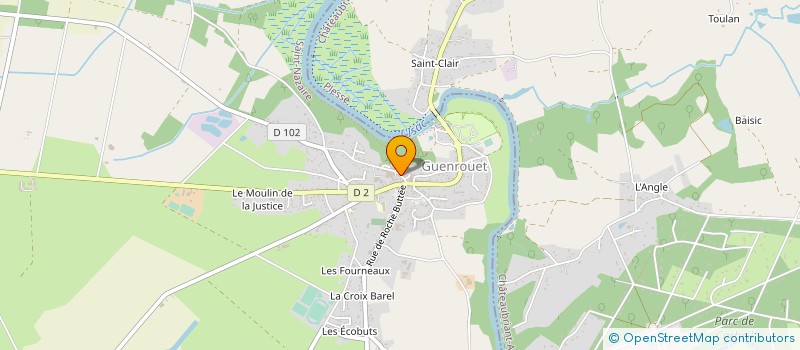 localisation de l'entreprise RESIDENCE LE CHENE DE LA CORMIERE  GUENROUET