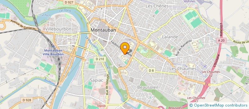 localisation de l'entreprise RESIDENCE LE CLOS D'INGRES  MONTAUBAN