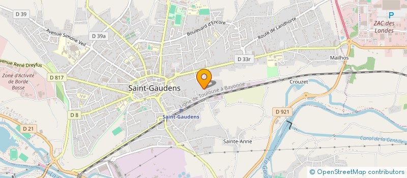 localisation de l'entreprise RESIDENCE LE CLOS DE LA CAHUSSE à SAINT-GAUDENS