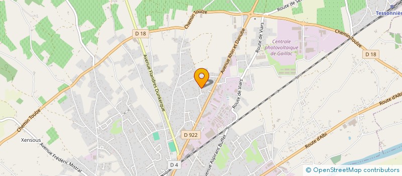 localisation de l'entreprise RESIDENCE LE CLOS DE LA TREILLE  GAILLAC