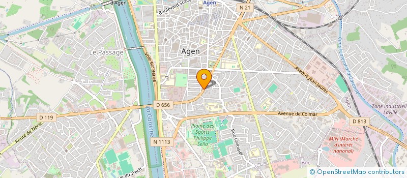 localisation de l'entreprise RESIDENCE LE CLOS DES GLYCINES  AGEN