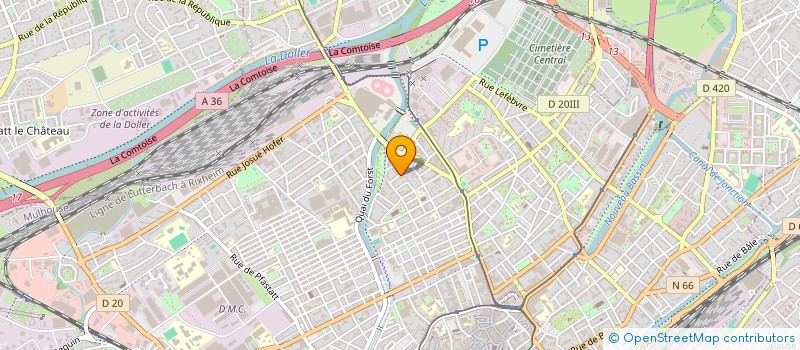 localisation de l'entreprise RESIDENCE LE CLOS DU CEDRE  MULHOUSE