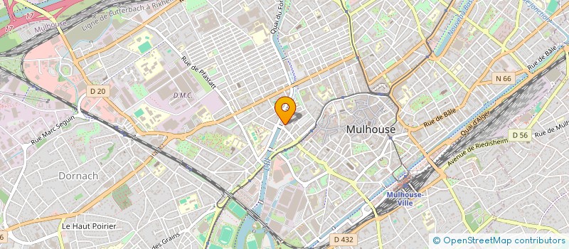 localisation de l'entreprise RESIDENCE LE CLOS MANSARD  MULHOUSE