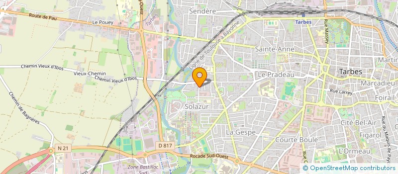 localisation de l'entreprise RESIDENCE LE CLOS PYRENEEN  TARBES