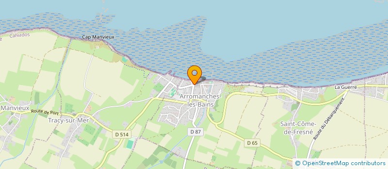 localisation de l'entreprise RESIDENCE LE GRAND HOTEL  ARROMANCHES-LES-BAINS