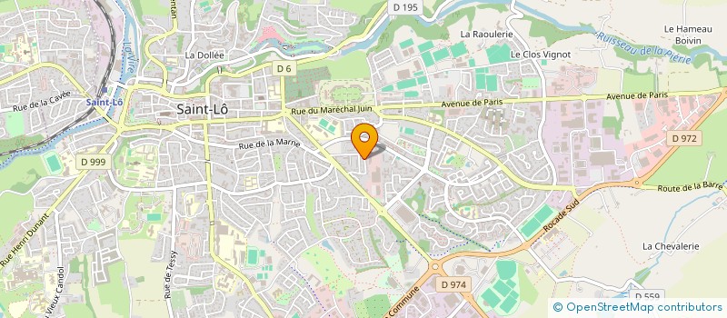 localisation de l'entreprise RESIDENCE LE HOUX  SAINT-LO