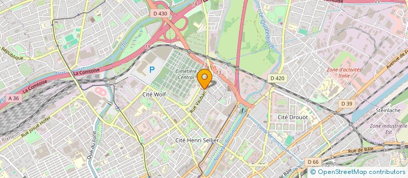 localisation de l'entreprise RESIDENCE LE LIERRE  ILLZACH