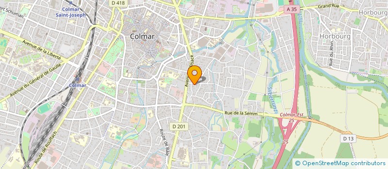 localisation de l'entreprise RESIDENCE  LE LONGCHAMP  COLMAR