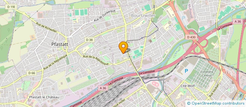 localisation de l'entreprise RESIDENCE LE MAGNY BOURTZWILLER  MULHOUSE