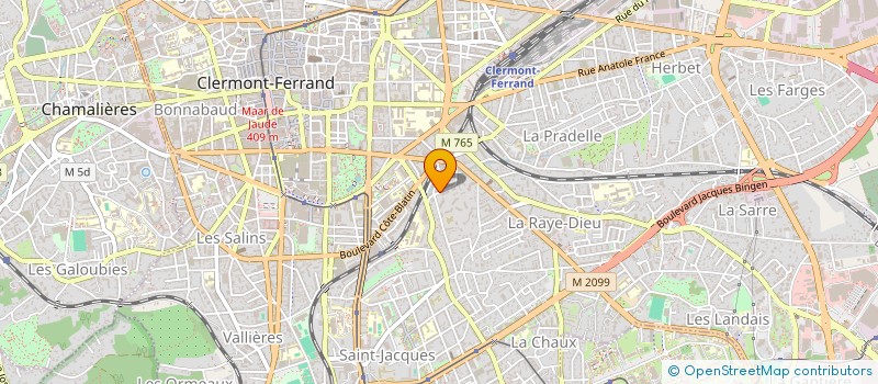 localisation de l'entreprise RESIDENCE LE MARIVAUX  CLERMONT-FERRAND