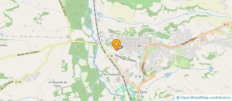 localisation de l'entreprise RESIDENCE LE MARQUISAT  LECTOURE