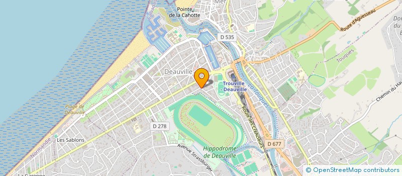 localisation de l'entreprise RESIDENCE LE MAUGER  DEAUVILLE