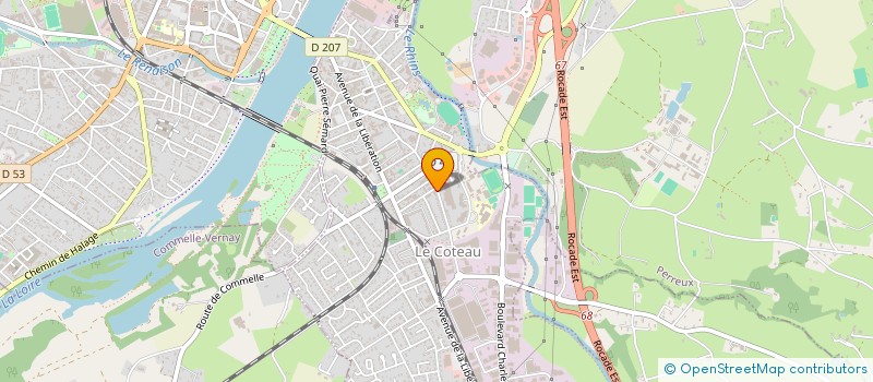 localisation de l'entreprise RESIDENCE LE MERCURE  LE COTEAU