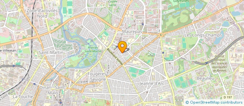 localisation de l'entreprise RESIDENCE LE MONCEAU à RENNES