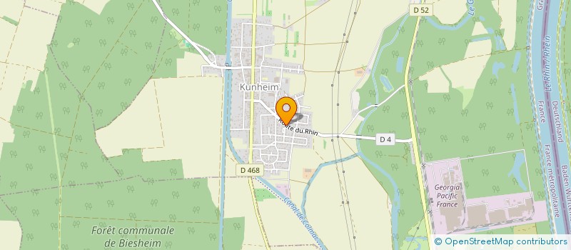 localisation de l'entreprise RESIDENCE LE MOULIN 1 RUE DES GENTIANES 68320 KUNHEIM  KUNHEIM