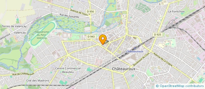 localisation de l'entreprise RESIDENCE LE MUSSET à CHATEAUROUX