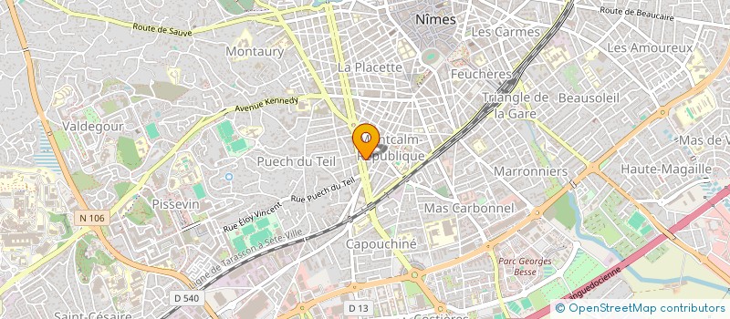 localisation de l'entreprise RESIDENCE LE PALATIN à NIMES
