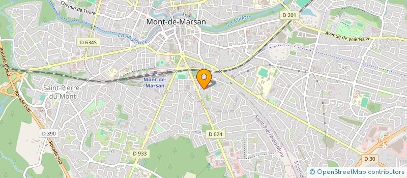 localisation de l'entreprise RESIDENCE LE PARC DELALANDE  MONT-DE-MARSAN