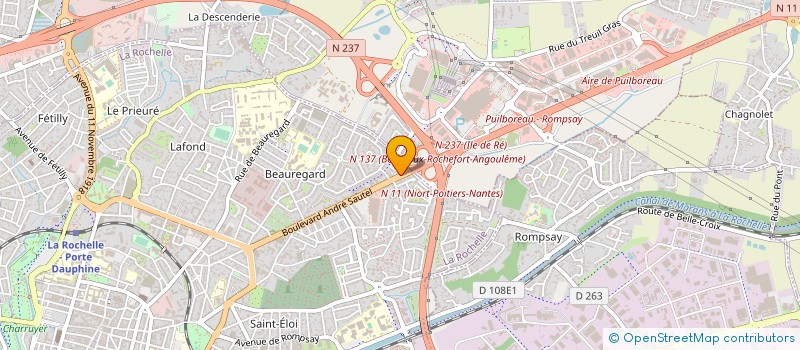 localisation de l'entreprise RESIDENCE LE POITOU  LA ROCHELLE