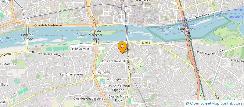 localisation de l'entreprise RESIDENCE LE PRE RENAULT à ORLEANS