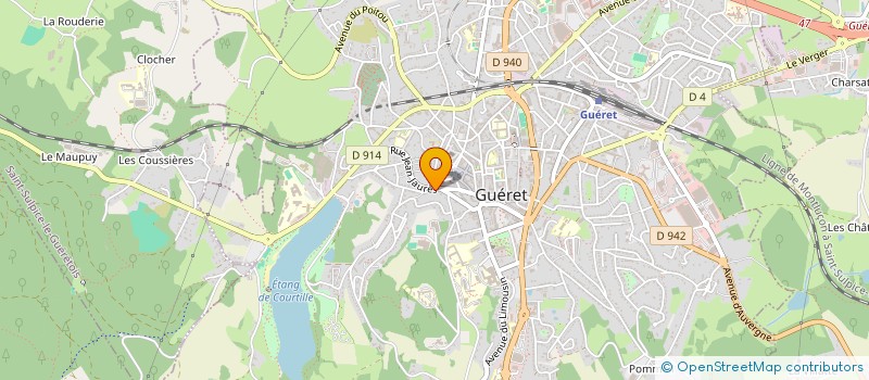 localisation de l'entreprise RESIDENCE LE ROCHEFORT  GUERET