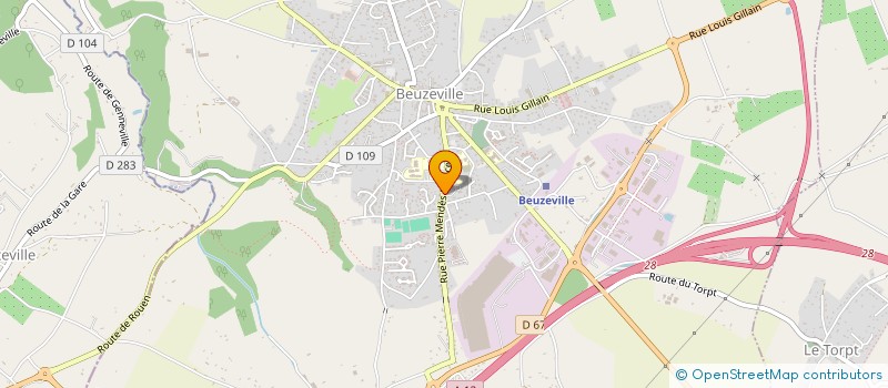 localisation de l'entreprise RESIDENCE LE SENTE DU PUITS BELIN  BEUZEVILLE