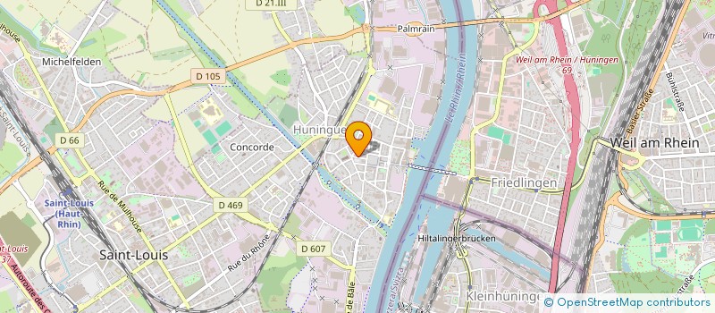 localisation de l'entreprise RESIDENCE LE VAUBAN HUNINGUE  HUNINGUE