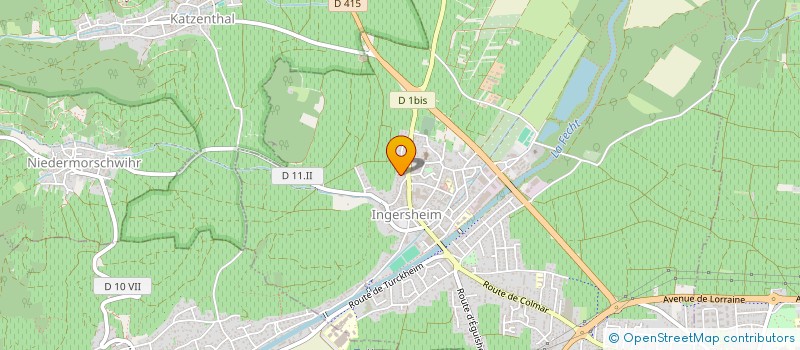 localisation de l'entreprise RESIDENCE LE VIGNOBLE  INGERSHEIM