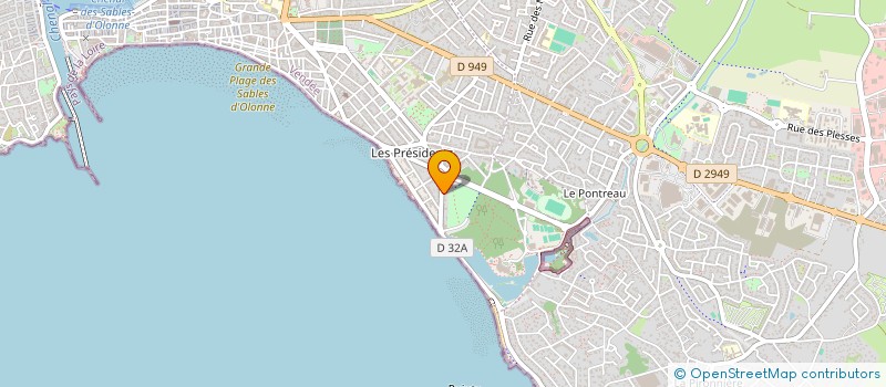 localisation de l'entreprise RESIDENCE LE VIVIANA à LES SABLES D'OLONNE