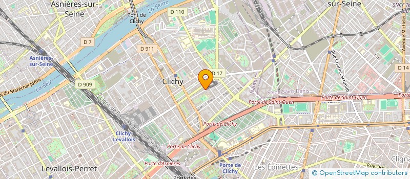 localisation de l'entreprise RESIDENCE LES ADRETS à CLICHY