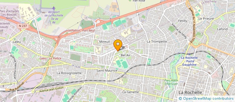 localisation de l'entreprise RESIDENCE LES ALGUES  LA ROCHELLE