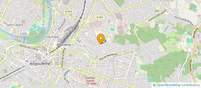 localisation de l'entreprise RESIDENCE LES AMANDIERS à ANGOULEME