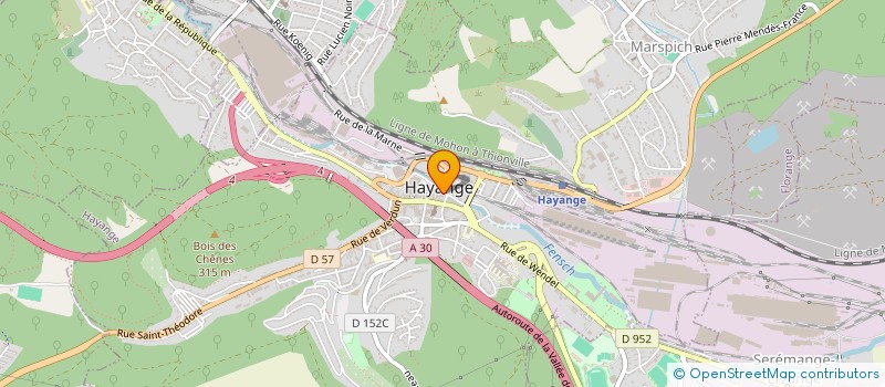 localisation de l'entreprise RESIDENCE LES ARCADES  HAYANGE