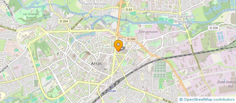 localisation de l'entreprise RESIDENCE LES ARRAZZI à ARRAS