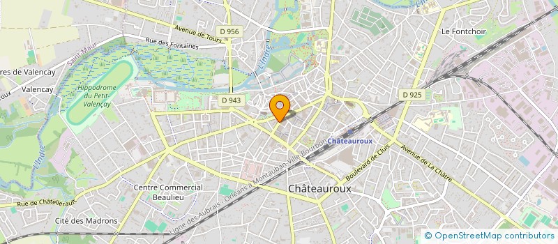 localisation de l'entreprise RESIDENCE LES ARTS à CHATEAUROUX