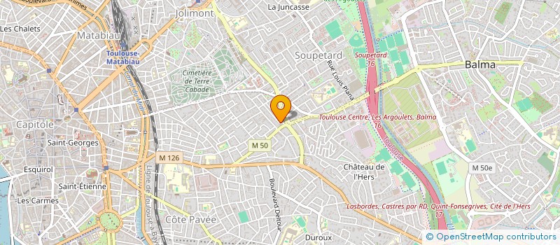localisation de l'entreprise RESIDENCE LES BALCONS FLEURIS à TOULOUSE