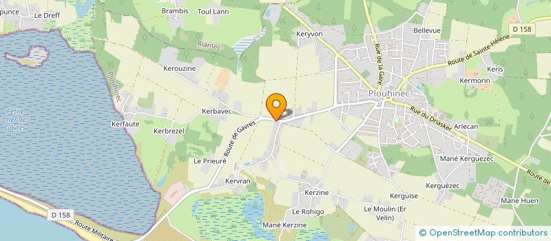 localisation de l'entreprise RESIDENCE LES BELETTES  PLOUHINEC