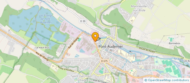 localisation de l'entreprise RESIDENCE LES BERGES DE LA RISLE  PONT-AUDEMER