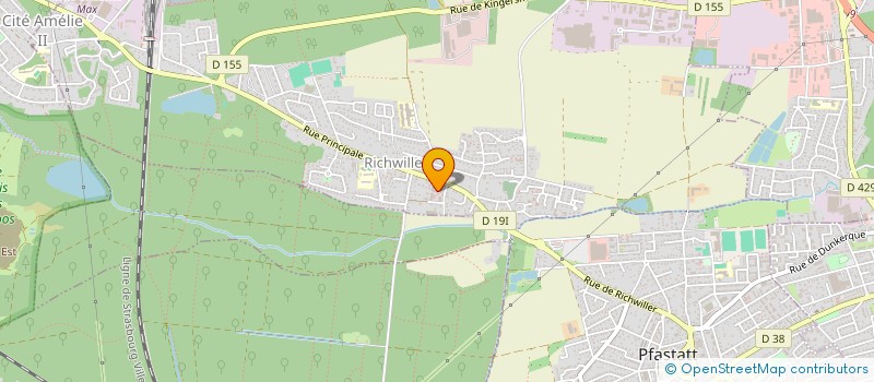 localisation de l'entreprise RESIDENCE LES BOSQUETS  RICHWILLER