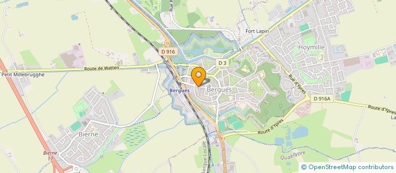 localisation de l'entreprise RESIDENCE LES BRASSEURS  BERGUES