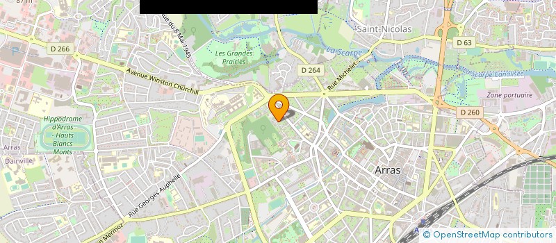 localisation de l'entreprise RESIDENCE LES BRIGITTINES à ARRAS