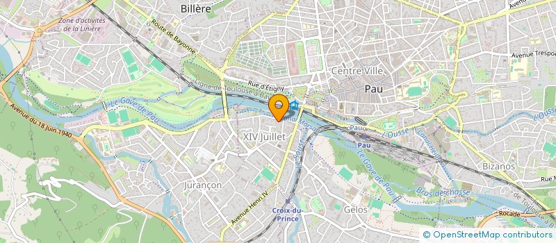 localisation de l'entreprise RESIDENCE LES BRISES DU GAVE à PAU