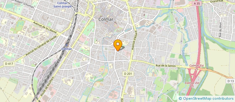 localisation de l'entreprise RESIDENCE LES CEDRES  COLMAR