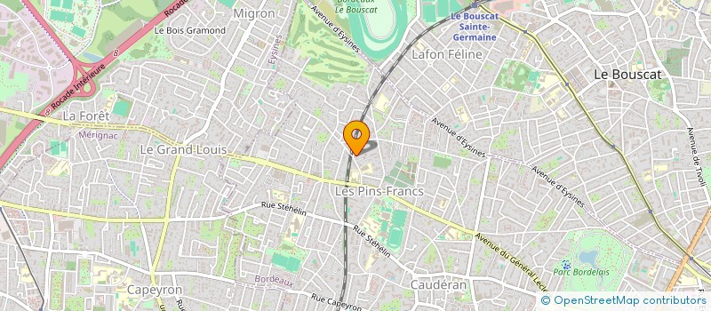 localisation de l'entreprise RESIDENCE LES CEDRES  BORDEAUX