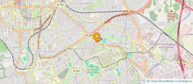 localisation de l'entreprise RESIDENCE LES CEZEAUX  CLERMONT-FERRAND