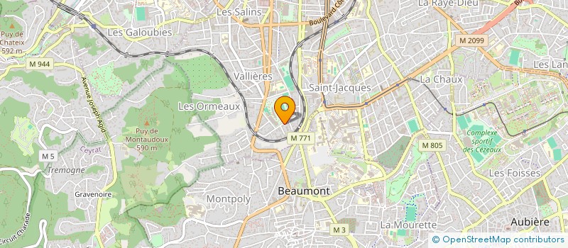 localisation de l'entreprise RESIDENCE LES CHARMETTES  CLERMONT-FERRAND