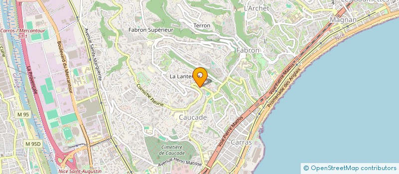 localisation de l'entreprise RESIDENCE LES CHARMILLES à NICE