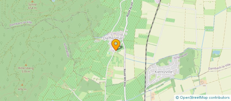 localisation de l'entreprise RESIDENCE LES CHATEAUX  DIEFFENTHAL